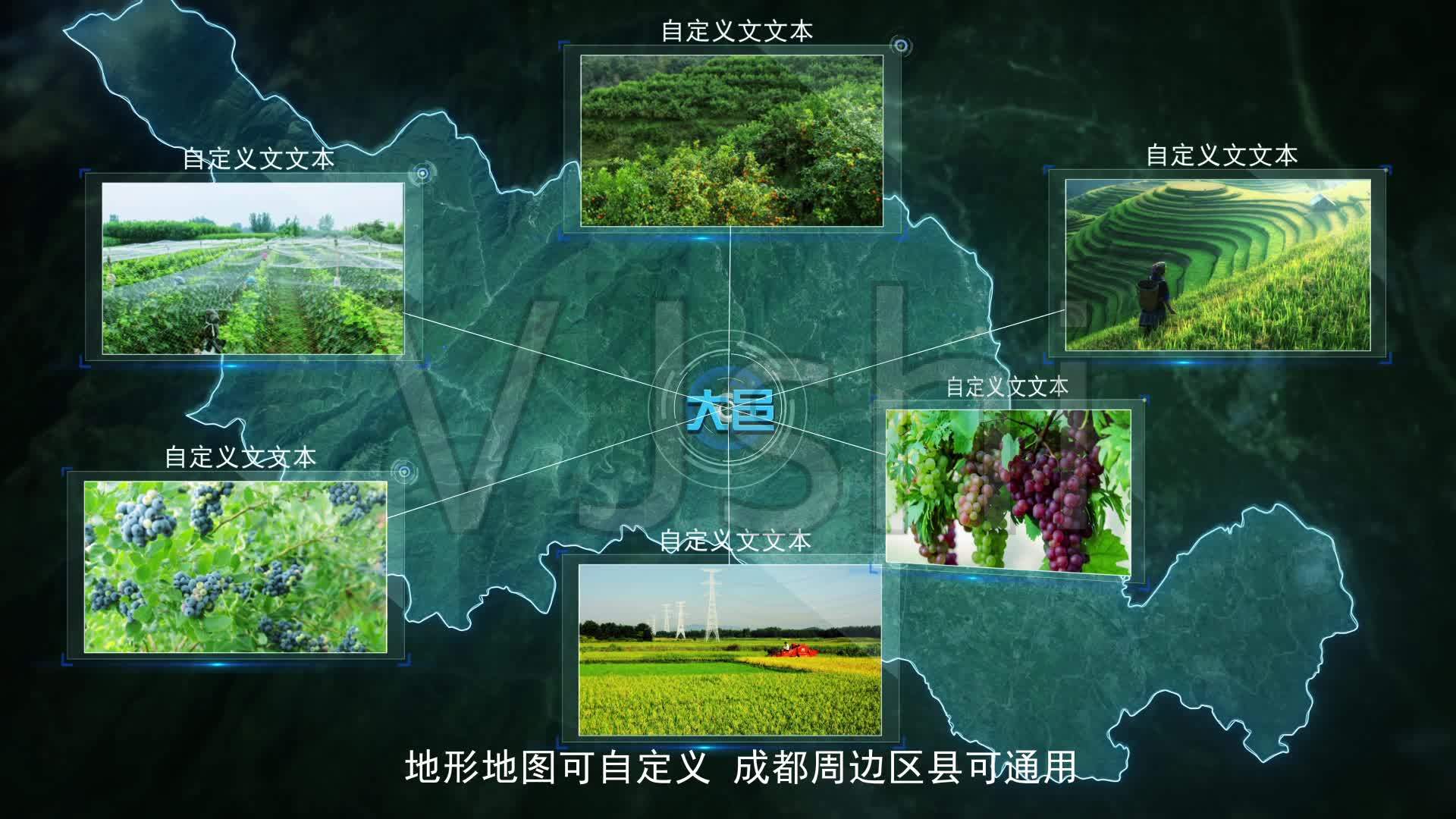 成都大邑农业农村区产品产业图文展示_1下载(编号:2801959)_AE模板